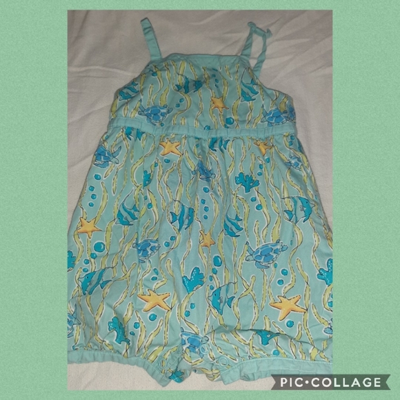 Vintage Gymboree Splash Under The Sea Print Romper - Picture 1 of 5
